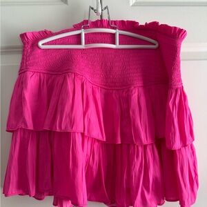 Pink Ruffled Skort